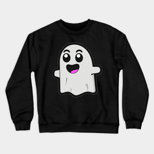 happy ghost Crewneck Sweatshirt by Majkel&Majkel